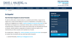 Desktop Screenshot of abogado.halberglaw.com