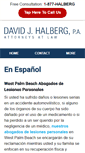 Mobile Screenshot of abogado.halberglaw.com
